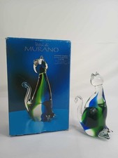 Vintage 2000 Italy Vetri Di Murano Artglass Animal Collection FR1000 Boxed - Cat picture