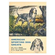 Bluetick Coonhound Realistic Poster | Sporting Dog Wall Art | Office Decor picture