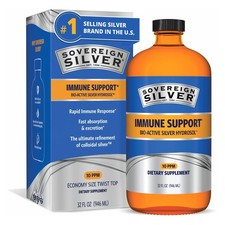 Sovereign Silver Immune Support 10 ppm Liquid Hydrosol 32 oz picture