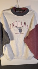 Vintage Indiana Hoosiers Men's Red Pullover Sweatshirt Size Large picture