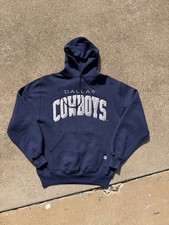 Vintage Dallas Cowboys Russell Athletic Hoodie Navy Medium picture