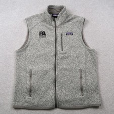 Patagonia Better Sweater Vest Mens Large Gray Full Zip Fleece 25881 SP19 PA Logo picture