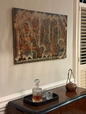 Melissa Lusk 1990 Southwestern Camouflage Abstract Painting 36x48 Original picture