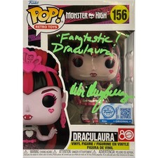 Debi Derryberry autographed inscribed Funko Pop #156 Draculaura Monster high JSA picture