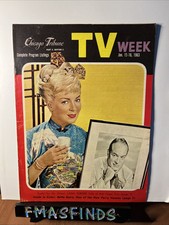 A4 1963 BOB HOPE LANA TURNER Jan 12-18 CHICAGO TRIBUNE TV WEEK Guide picture