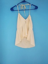 SHEIN Top Size Large Low Back Halter Tie V-Neck picture
