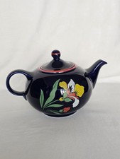Vintage Hall's Superior Quality Kitchenware made in USA cobalt blue with flowers picture
