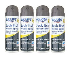 (4 PACK) Equate Jock Itch Relief Powder Spray Antifungal advance formula 4.6 oz picture