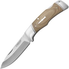 Camillus Classic Lockback Tan Micarta Folding Stainless Pocket Knife 19480 picture