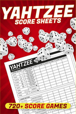 Yahtzee Score Sheets: 720+ Score Games for Scorekeeping, Yahtzee Score Pads, 6 X picture