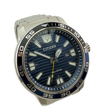CITIZEN ECO-DRIVE AW1525-81L Wristwatch 45MM BLUE AND BLACK BEZEL picture