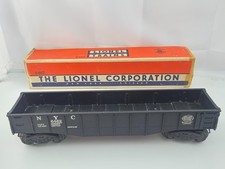 Vintage Lionel New York Central Black Gondola Freight Car 6462 w/Box No Barrels picture
