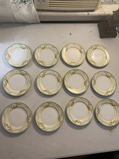 Vintage Meito China Formal Garden Bread Plates 6.5