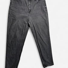 Vintage Levi's 550 relaxed fit tapered leg jeans black grey wash 34” picture