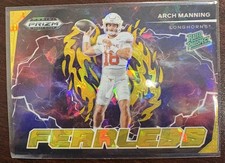 2025 Panini Prizm Draft Picks - Fearless Arch Manning #F-AMG Gold Ice Prizm (RC) picture