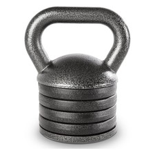 Apex 20 lb Adjustable Kettlebell Handle Loads to 50 lbs 1 Inch Plates Only picture