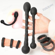 Silicone Double-Headed Ball Plug Stick Training Dilator 3pcs Stretching Anus picture