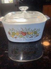 Vintage Corning Ware Spice of Life A-3-B 3 Qt L’Echalote La Marjolaine w/Lid picture