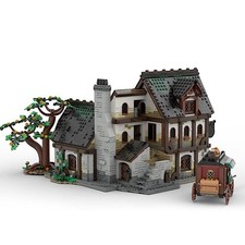 Medieval Tavern with Interior Modular Building 3422 Parts MOC-177601 picture