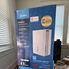 Midea EasyDry MAD50C1AWS Dehumidifier 50-Pint Wi-Fi App Alexa White/Gray picture