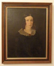 CA 1840 Oil Painting of Lady picture