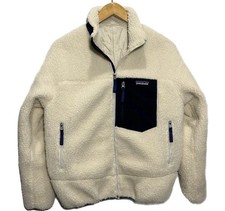 Patagonia Classic Retro-X Jacket Womens S Natural Cream Deep Pile Fleece 23074 picture
