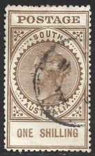 South Australia, Scott #155, 1sh Queen Victoria, Wmk 74, Used picture