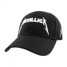 Metallica 3D Embroidered Logo Black Colorway Adjustable Hat Black picture
