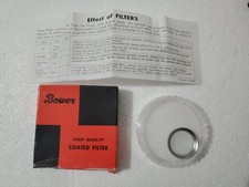 NEW Vtg BOWER 25.5mm UV FILTER Japan 25.5mm Ultra Violet Haze Filter picture