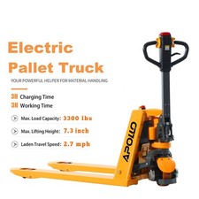 APOLLOLIFT Electric Pallet Jack Lithium Battery Pallet Truck 3300lb 48