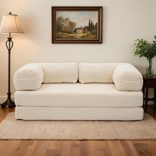 Foldable Sofa Bed Floor Couch 4-in1 Convertible Double Layer Boneless Floor Loun picture