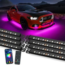 MICTUNING N8 RGBW LED Car Underglow Light Bar Kit Aluminum Underbody Light Strip picture