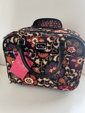 NEW Vera Bradley Softside Rolling Work Bag Floral Weekend Carry On WITH LOCK picture