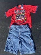 Vintage Disney Pixar Cars Outfit Set Lightning McQueen picture
