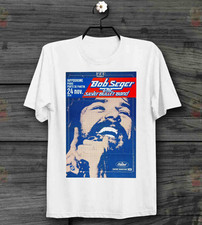 Hot Item Concert Bob Seger White Full Size Unisex Short Sleeve picture