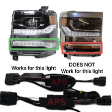 Chevrolet Silverado 2500-3500 Headlight Conversion Adapter 15-19 to 16-18 LED picture