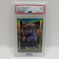 2012-13 Panini Select Green Prizm #29 Vince Carter #01/10 PSA MINT 9 HOF picture