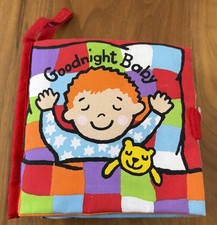 Jellycat Goodnight Baby Soft Activity Crinkly Plush Baby Book Anne Wilkinson EUC picture