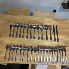 Cambridge Cherish Forks Spoons Stainless 34 Pcs. Butter knives Flatware picture