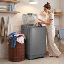 15.6Lbs Full Automatic Washing Machine Portable Washer Dryer Combo w/Drain Pump picture