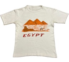 Rare 70s Vintage Egypt T-Shirt 100% Egyptian Cotton Size Large READ DESC picture