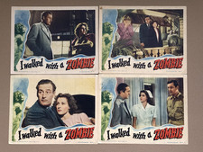 I WALKED WITH A ZOMBIE  1943 4 Original Lobby Cards - Ultra Rare Unrestored picture