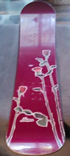 Vintage 1996 SIMS Tina Basich 143 Snowboard - Rose Floral Graphic - Rare