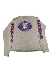 Vintage Y2K Mammoth Mountain California Snowboard Woolly Shirt Medium Gray picture