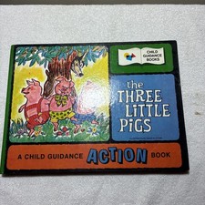 The Three Little Pigs - Child Guidance Action Book - 1965ish - HC picture