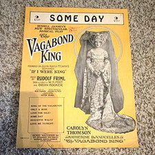 Henry Waterson Some Day (Vagabond King) Sheet Music Piano/Voice MPN 1703-3 picture
