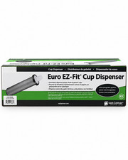 San Jamar C2210SM Euro EZ-Fit Cup Dispenser 6-24 oz Surface Wall Mount New picture