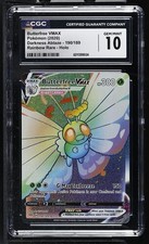 Butterfree VMAX 190/189 CGC 10 ENGLISH Darkness Ablaze Rainbow Rare Holo Pokemon picture