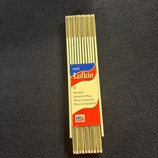 Vintage Lufkin 066D Red End Engineer’s Rule 6 Foot Folding Wood Ruler NOS picture