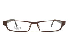 Jean Lafont Eyeglasses Frames TOMY 111 Dark Brown Geometric Rectangle 52-14-148 picture
